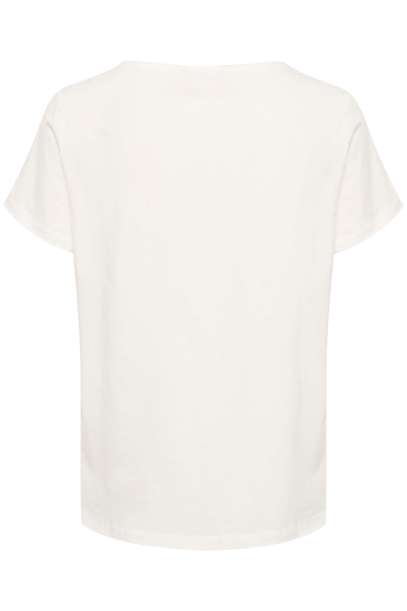 Cream CRKaren T-paita, valkoinen sinisellä ruusuprintillä