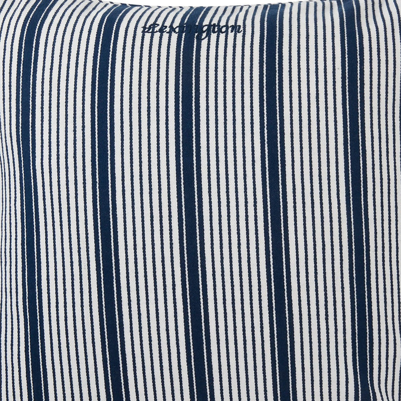 Lexington raidallinen tyynynpäällinen luomupuuvillaa 50*50cm, tummansininen