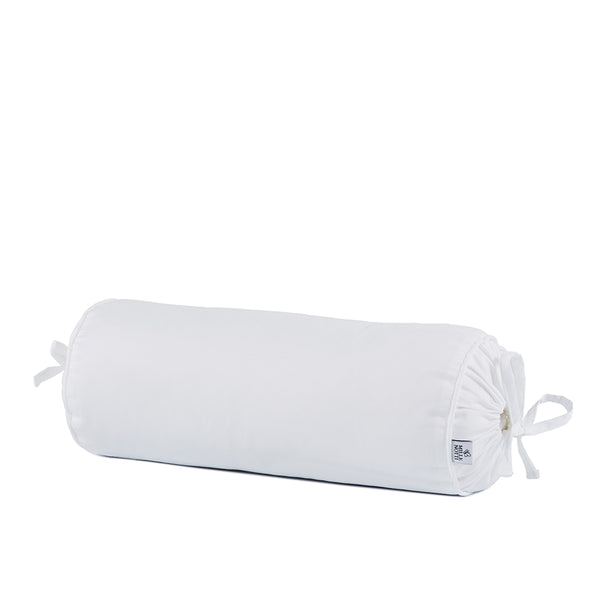 Mille Notti Satina tyynyliina bolsterille luomupuuvillasatiinia 15*35cm, valkoinen