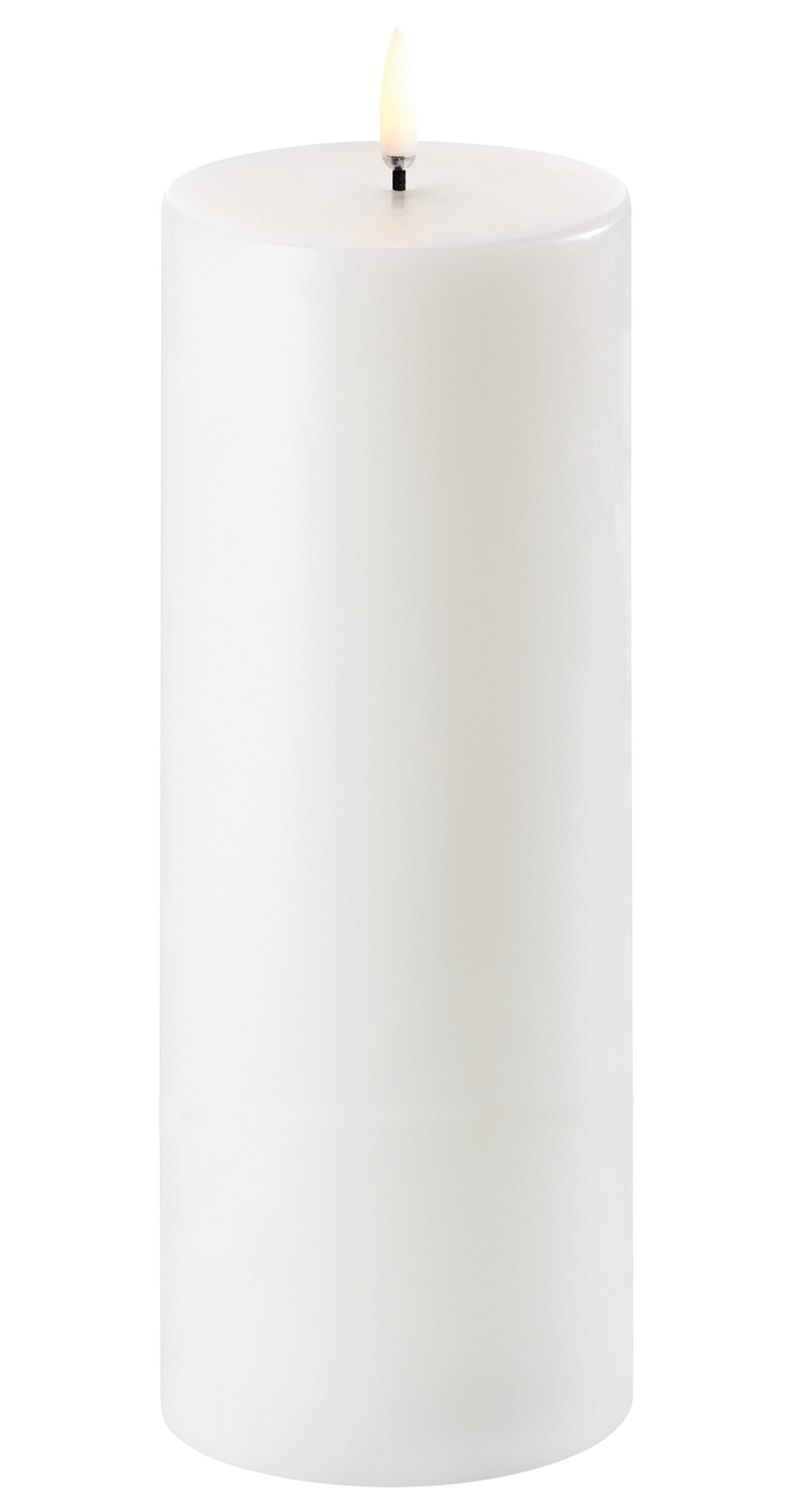 Uyuni LED-pöytäkynttilä 7,8*20cm, valkoinen