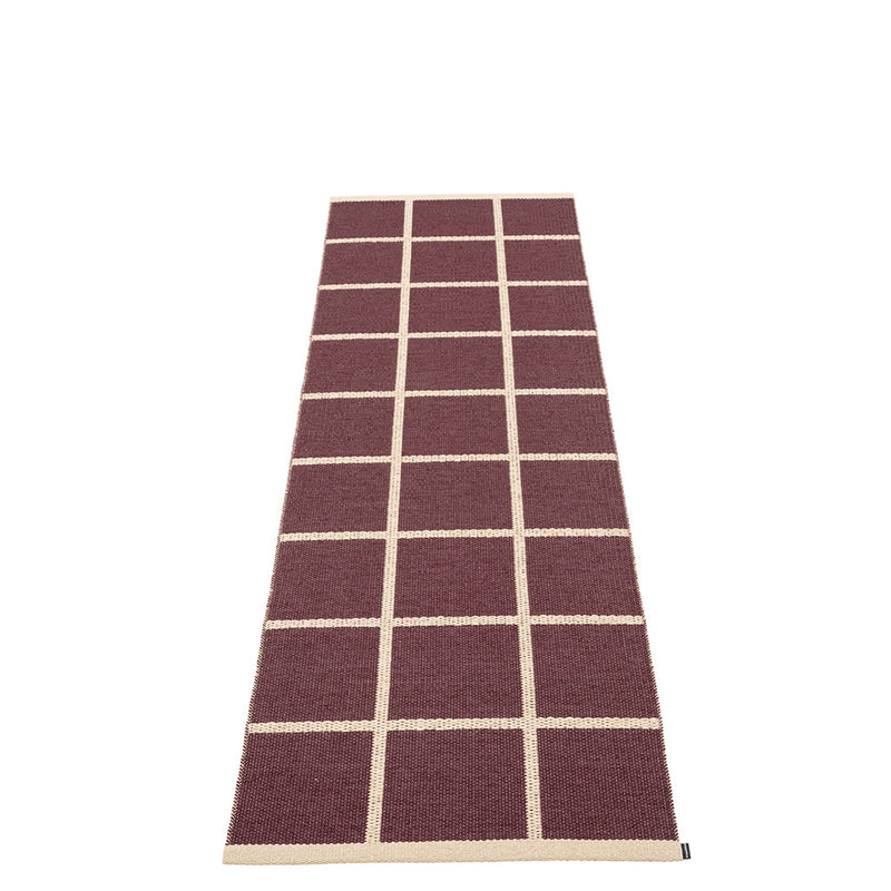 Pappelina Criss Burgundy, viininpunainen/kerma