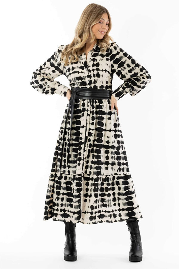 Capri Collection Matrix mekko, musta/valkoinen