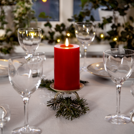 Star Trading Flamme Flow LED-kynttilä 15cm, punainen