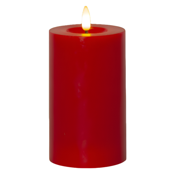 Star Trading Flamme Flow LED-kynttilä 15cm, punainen