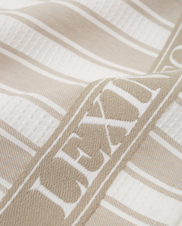 Lexington Icons keittiöpyyhe luomupuuvillaa 50*70cm, beige/valkoinen