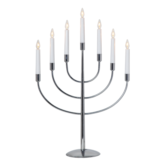 Star Trading Titus kynttelikkö 7-haarainen 59*38*14cm, kromi