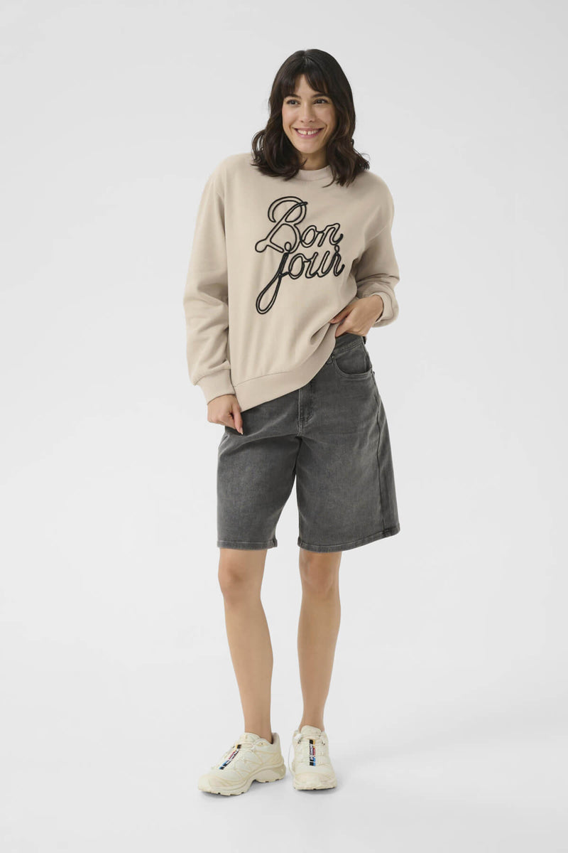 Kaffe KAberta collegepaita, beige