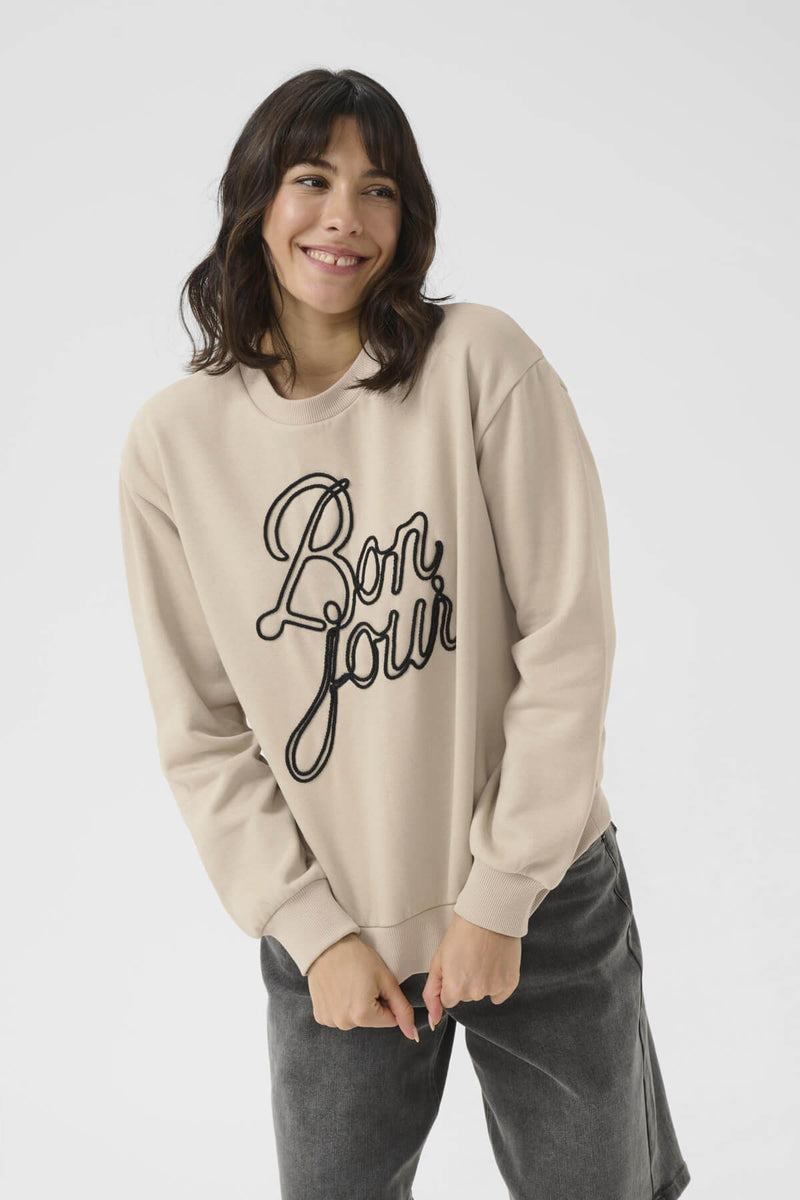 Kaffe KAberta collegepaita, beige