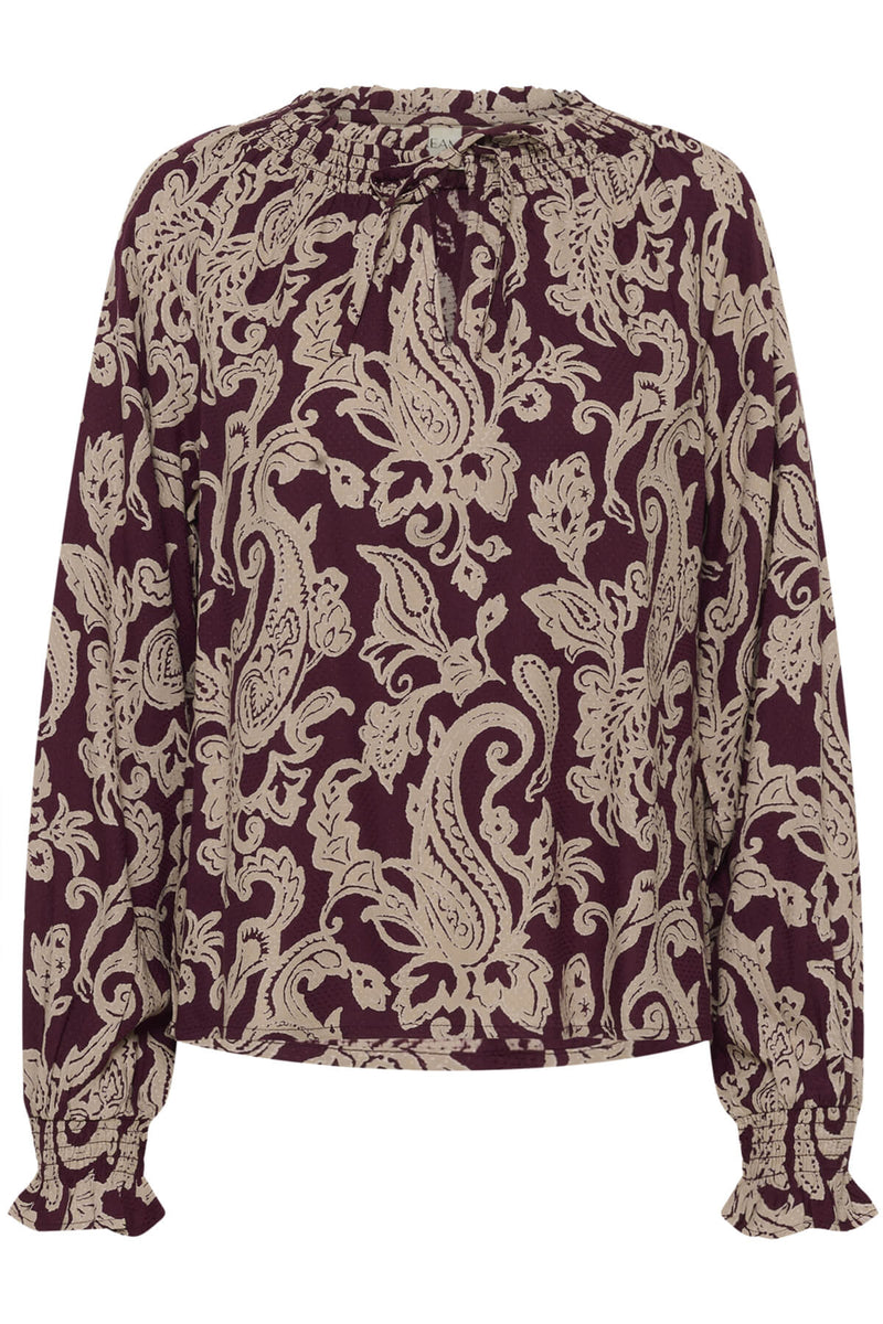 Cream CRLucy paita, viininpunainen paisleyprintti
