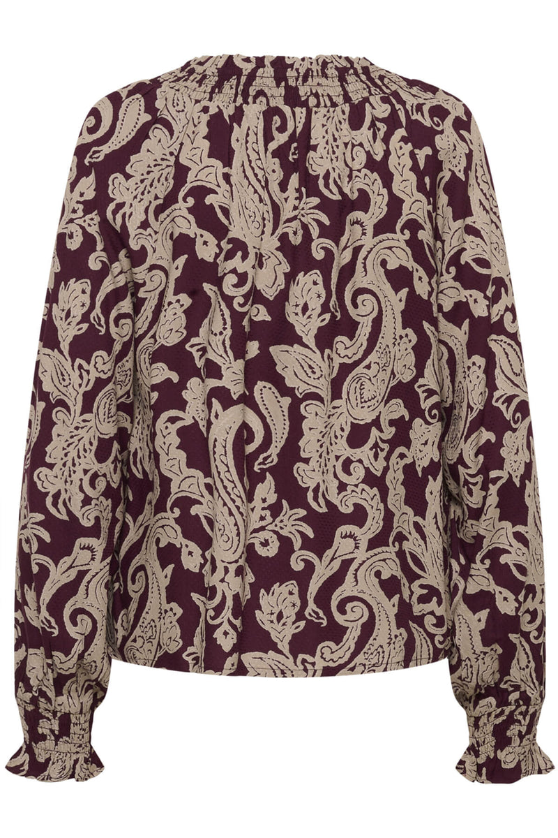 Cream CRLucy paita, viininpunainen paisleyprintti
