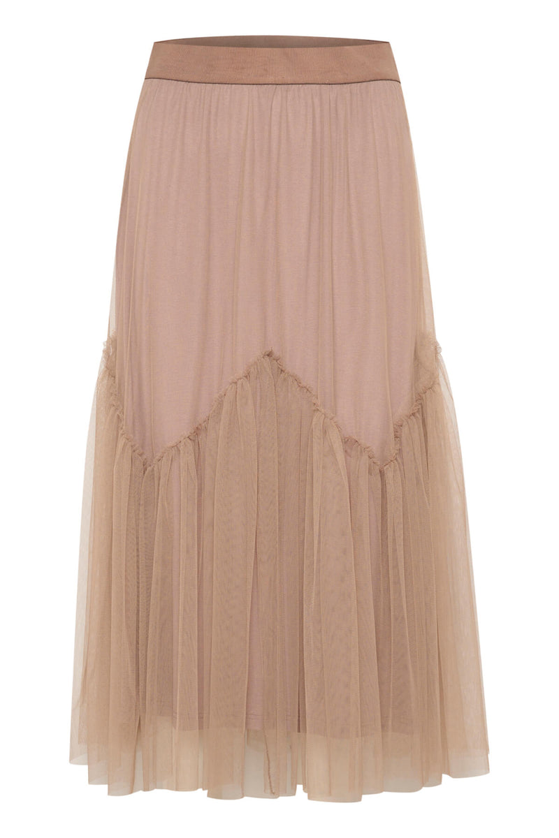 Cream CRYani tyllimidihame, beige