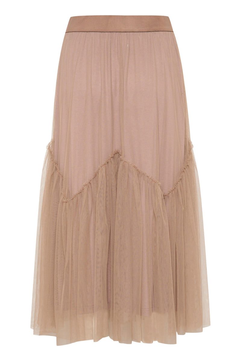 Cream CRYani tyllimidihame, beige