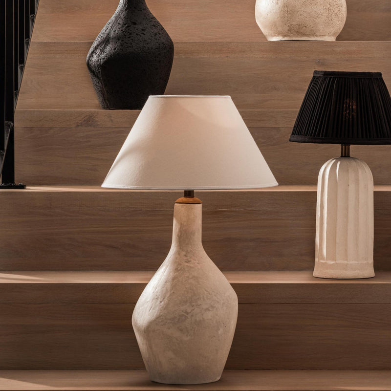 PR Home Empire Franza varjostin puuvillaa 35cm, valkoinen
