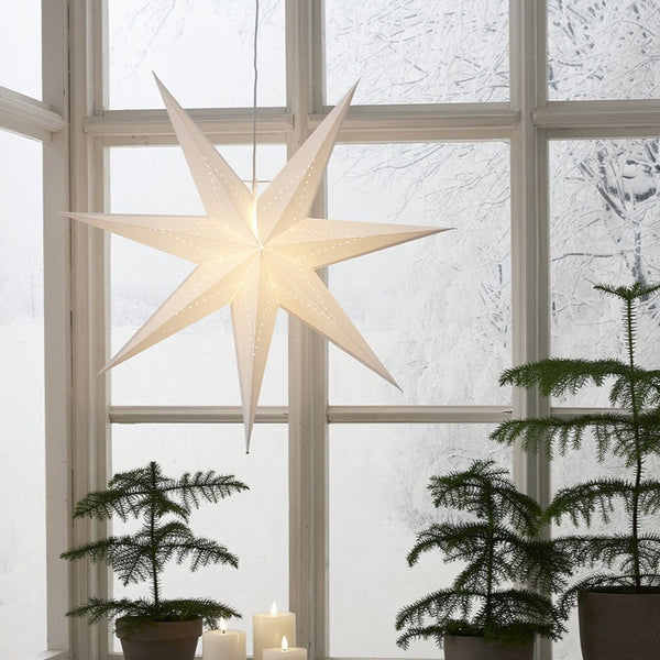 Star Trading Lysa paperitähti ø70cm, valkoinen