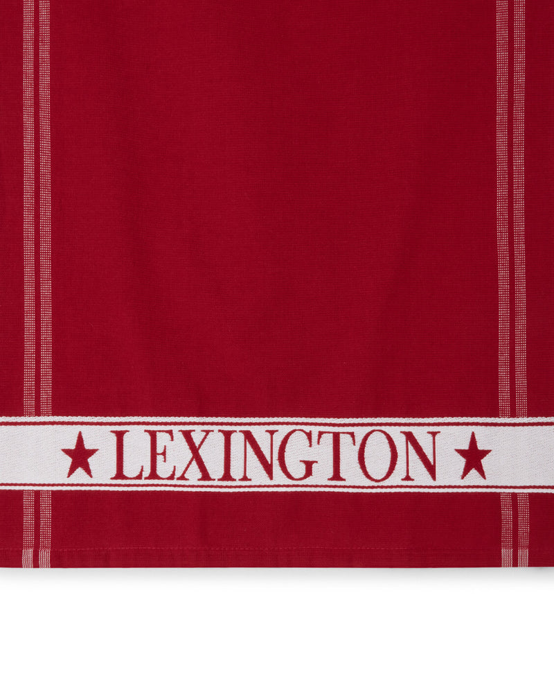 Lexington Terry keittiöpyyhe luomupuuvillafroteeta 50*70cm, punainen/valkoinen