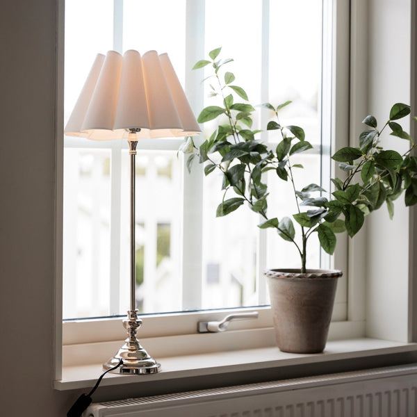 PR Home Empire Franza varjostin puuvillaa 26cm, valkoinen