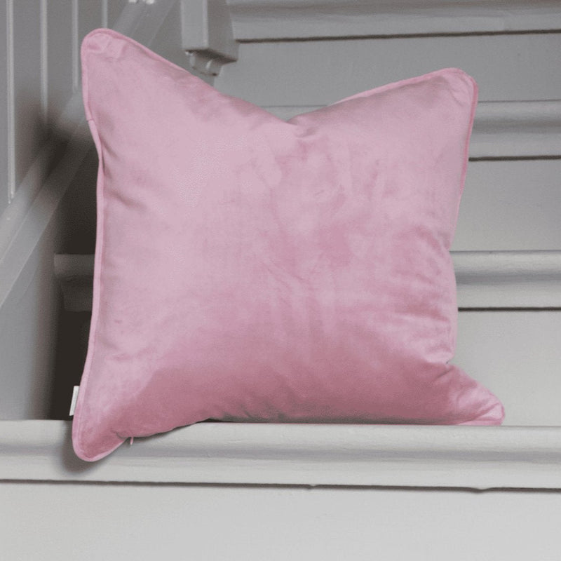 Svanefors Estelle tyynynpäällinen samettia 45*45cm, pinkki