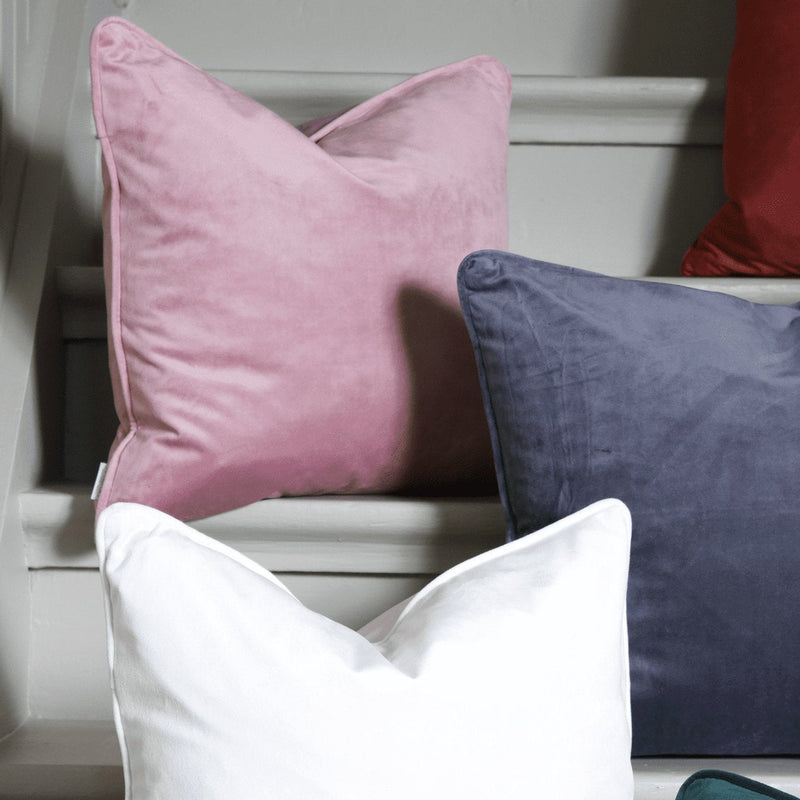 Svanefors Estelle tyynynpäällinen samettia 45*45cm, pinkki
