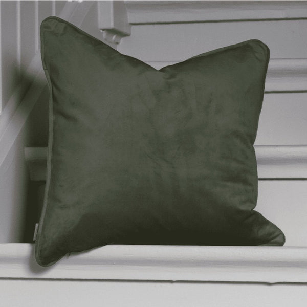 Svanefors Estelle tyynynpäällinen samettia 45*45cm, sammaleenvihreä