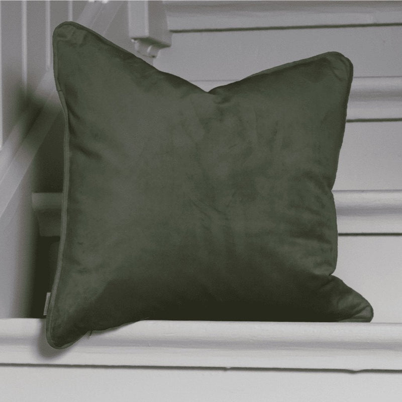 Svanefors Estelle tyynynpäällinen samettia 45*45cm, sammaleenvihreä