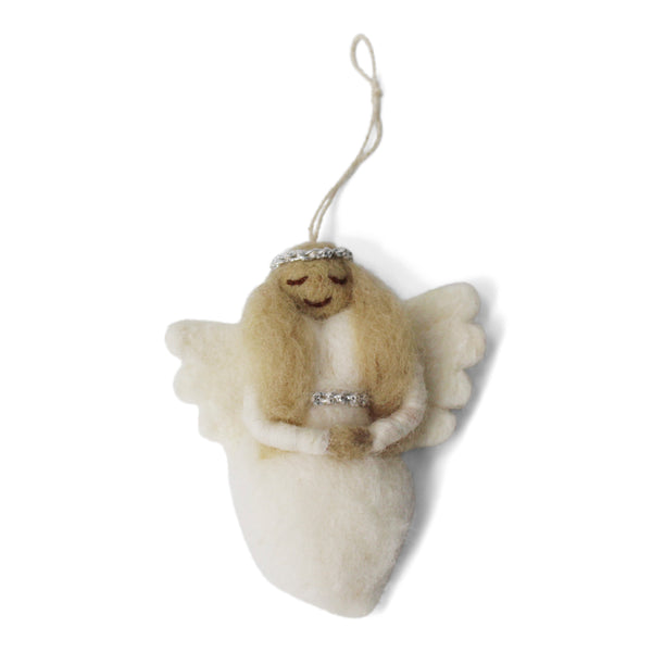 Gry&Sif enkeli huovutetusta villasta 9cm