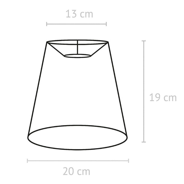 PR Home Cia Plissé varjostin 20cm, harmaa