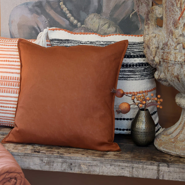 Chic Antique Aix tyynynpäällinen pellavaa 50*50cm, terracotta