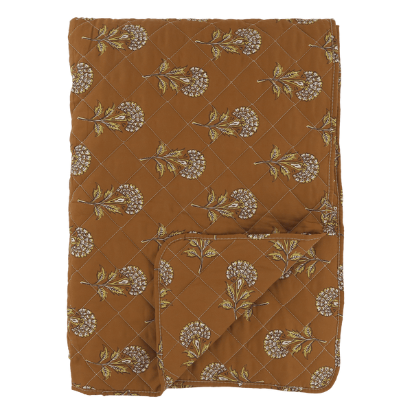 Chic Antique Aix peitto kukkakuviolla 180*130cm, terracotta