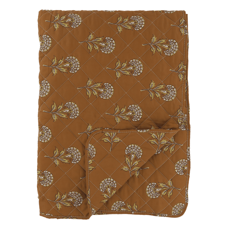 Chic Antique Aix peitto kukkakuviolla 180*130cm, terracotta