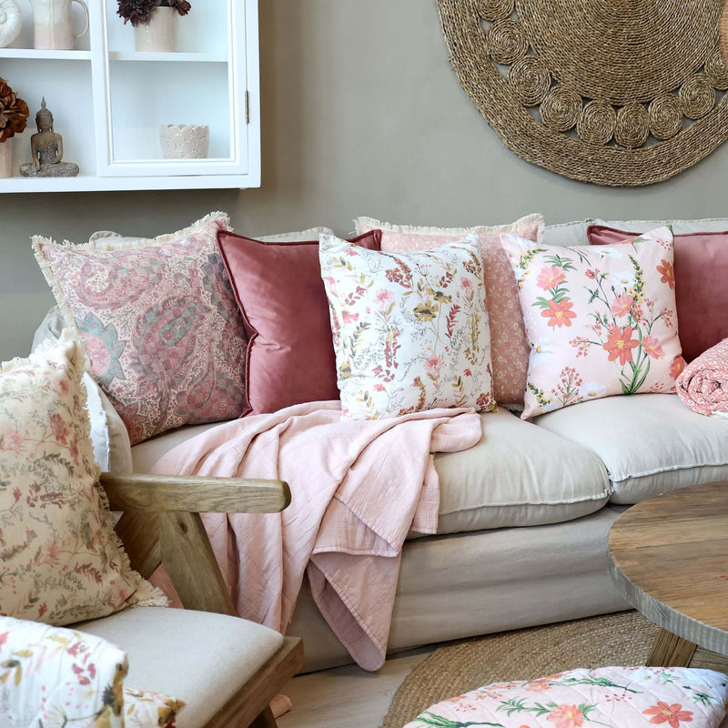 Chic Antique Aix tyynynpäällinen velouria 50*50cm, roosa