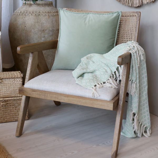 Chic Antique Aix tyynynpäällinen velouria 50*50cm, vihreä