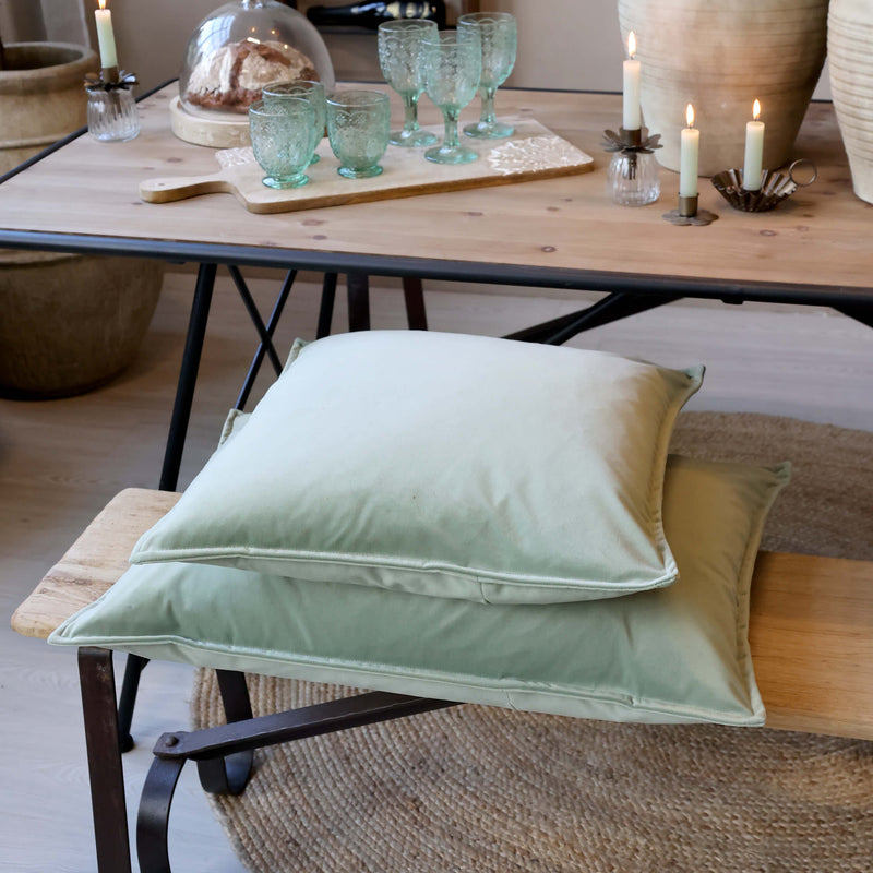 Chic Antique Aix tyynynpäällinen velouria 50*50cm, vihreä