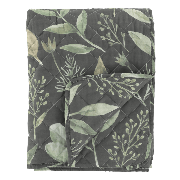 Chic Antique Aix peitto lehtikuviolla 180*130cm, vihreä