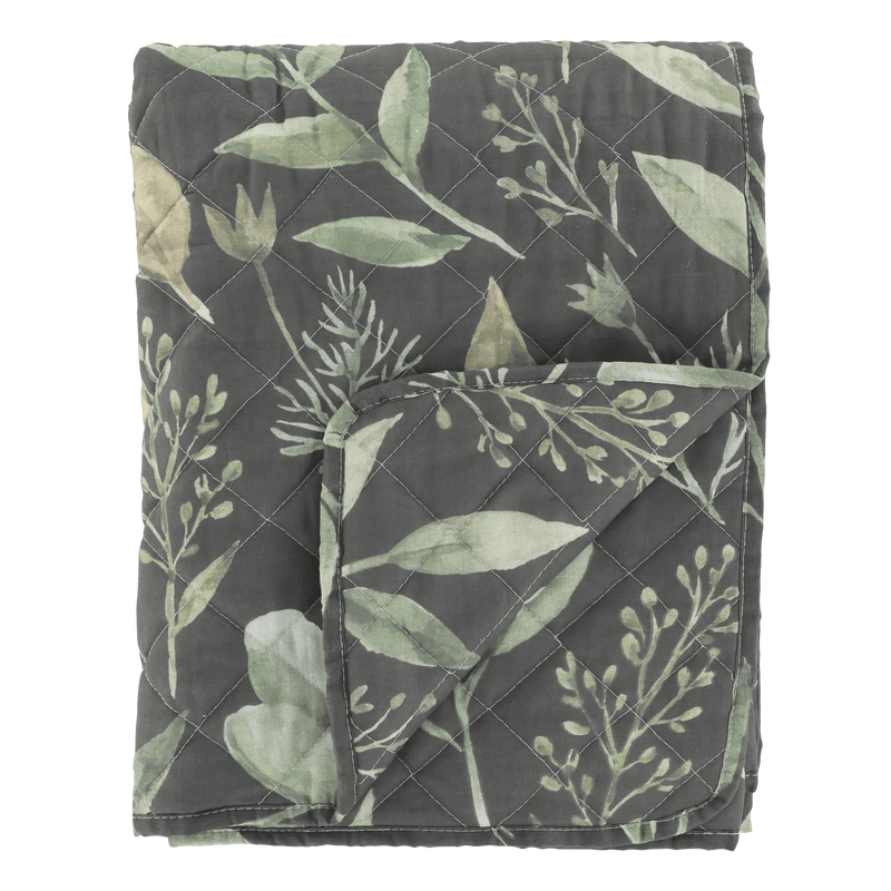 Chic Antique Aix peitto lehtikuviolla 180*130cm, vihreä