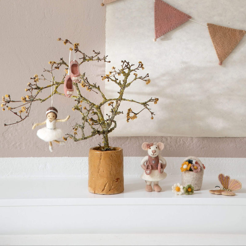 Gry&Sif ballerina huovutetusta villasta 11cm