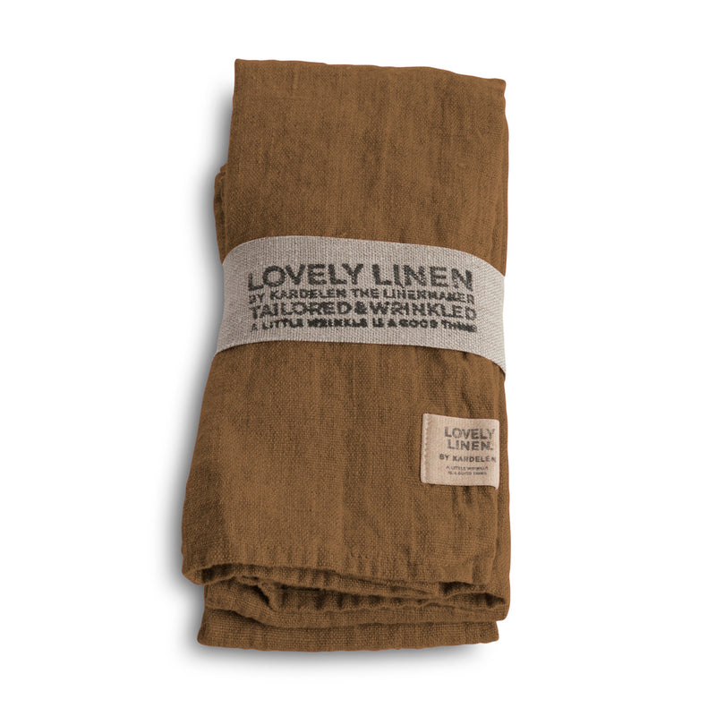 Lovely Linen by Kardelen Lovely lautasliina pellavaa 45*45cm, Almond