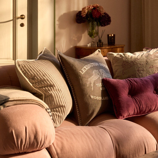 Lexington vakosametti tyynynpäällinen luomupuuvillaa 50*50cm, beige