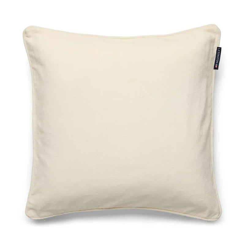 Lexington tyynynpäällinen luomupuuvillasamettia 50*50cm, valkoinen