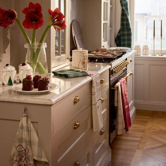 Lexington House keittiöpyyhe luomupuuvillaa 50*70cm, punainen