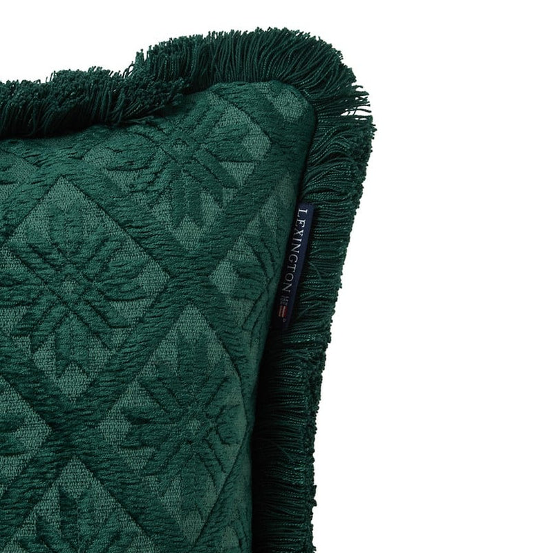 Lexington jacquard tyynynpäällinen viskoosia/puuvillaa 50*50cm, vihreä