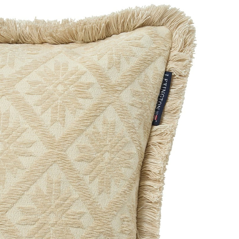 Lexington jacquard tyynynpäällinen viskoosia/puuvillaa 50*50cm, beige