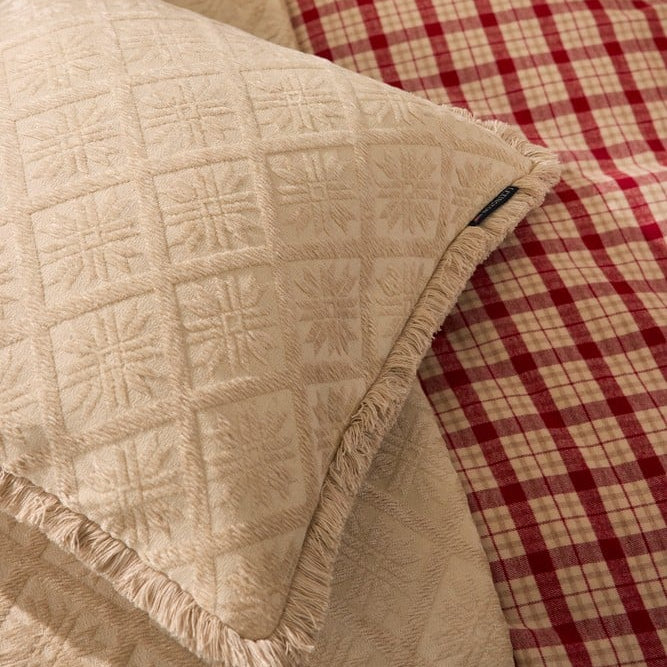 Lexington jacquard tyynynpäällinen viskoosia/puuvillaa 50*50cm, beige