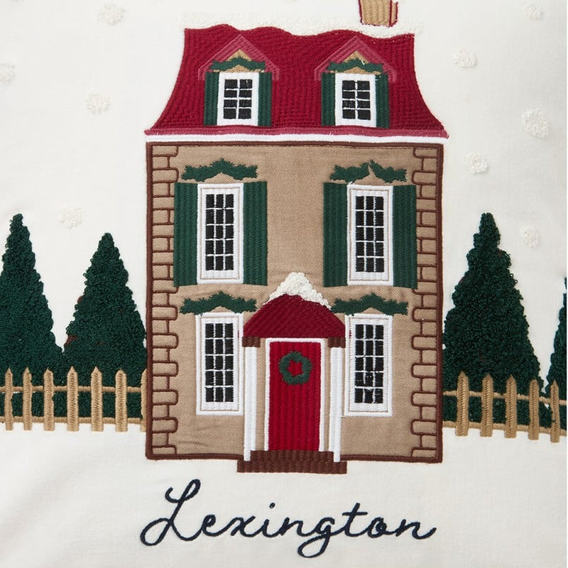 Lexington House tyynynpäällinen luomupuuvillasamettia 50*50cm, valkoinen