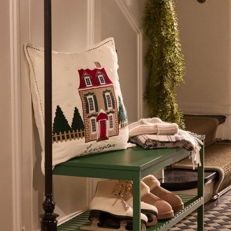 Lexington House tyynynpäällinen luomupuuvillasamettia 50*50cm, valkoinen