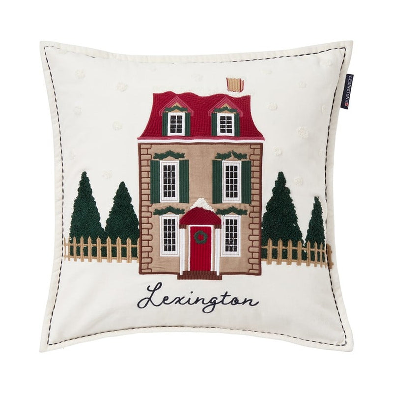 Lexington House tyynynpäällinen luomupuuvillasamettia 50*50cm, valkoinen