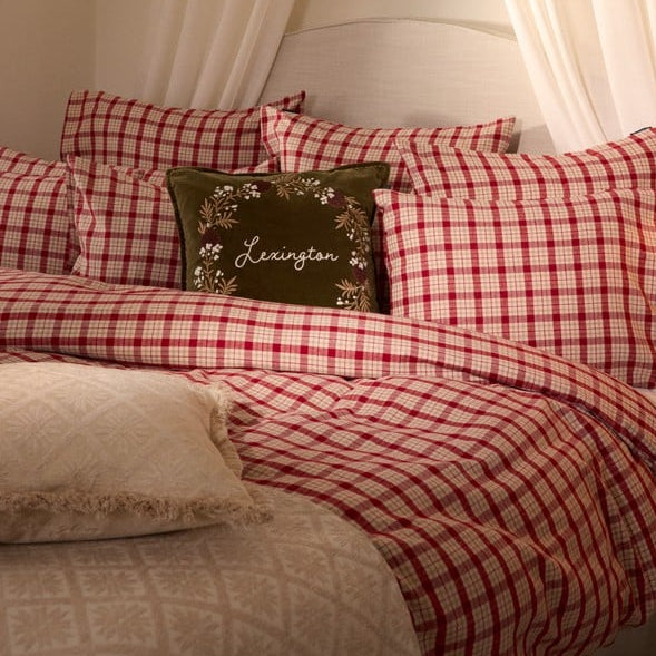 Lexington Wreath tyynynpäällinen luomupuuvillasamettia 50*50cm, vihreä