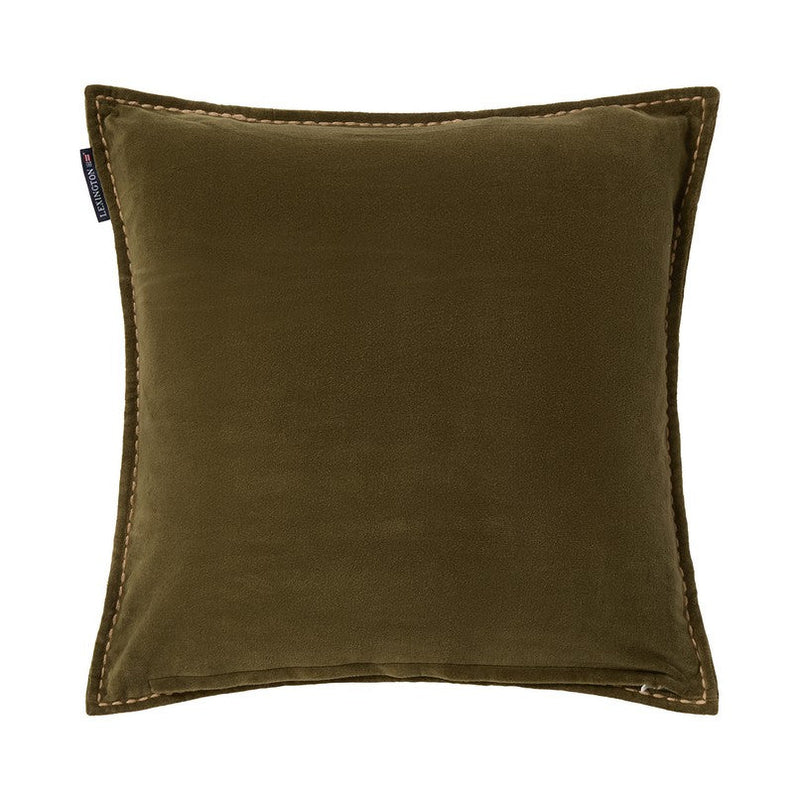 Lexington Wreath tyynynpäällinen luomupuuvillasamettia 50*50cm, vihreä