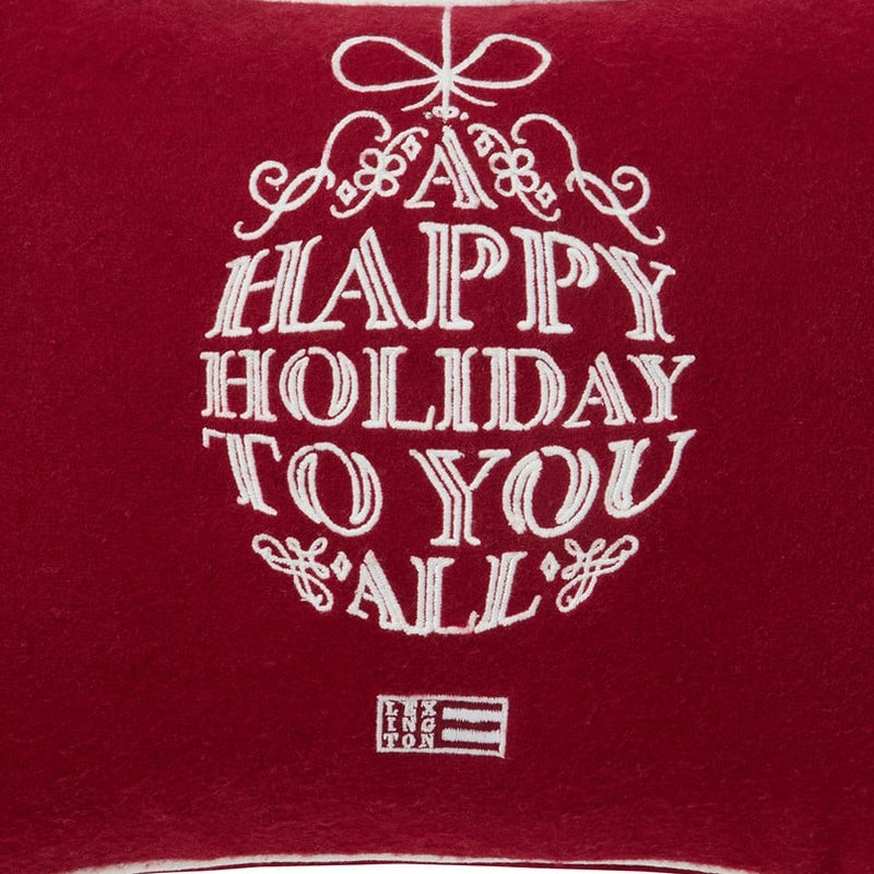 Lexington Ornament tyyny villasekoitetta 40*30cm, punainen