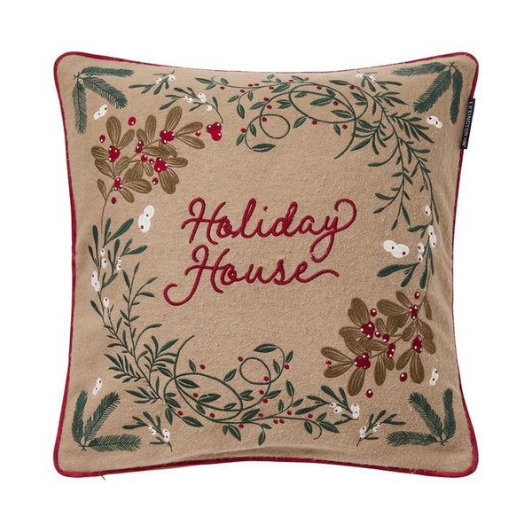 Lexington Holiday House tyynynpäällinen villasekoitetta 50*50cm, beige