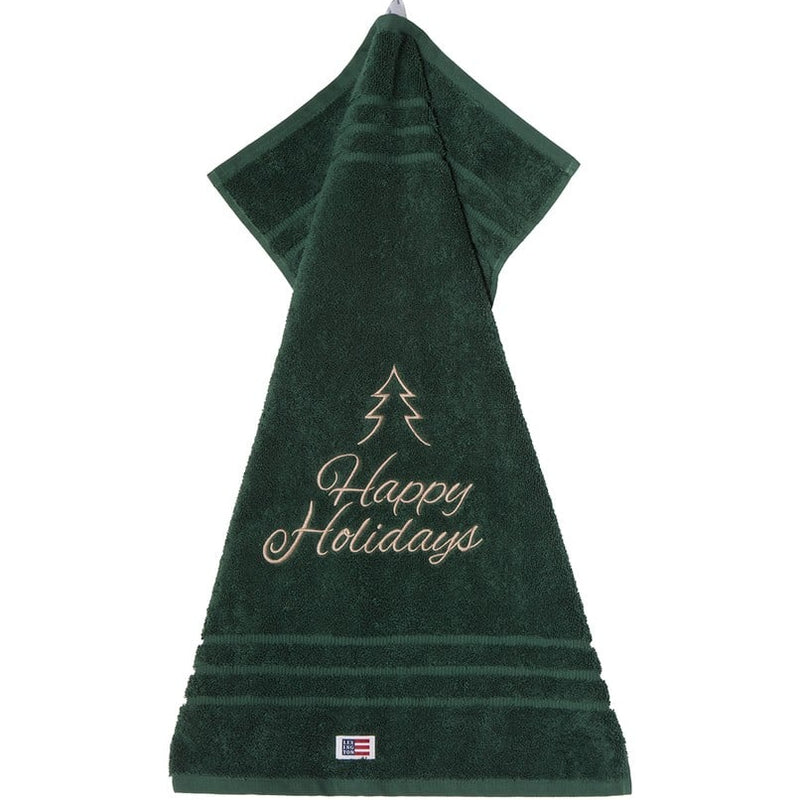 Lexington Happy Holidays käsipyyhe puuvillaa 50*70cm, vihreä